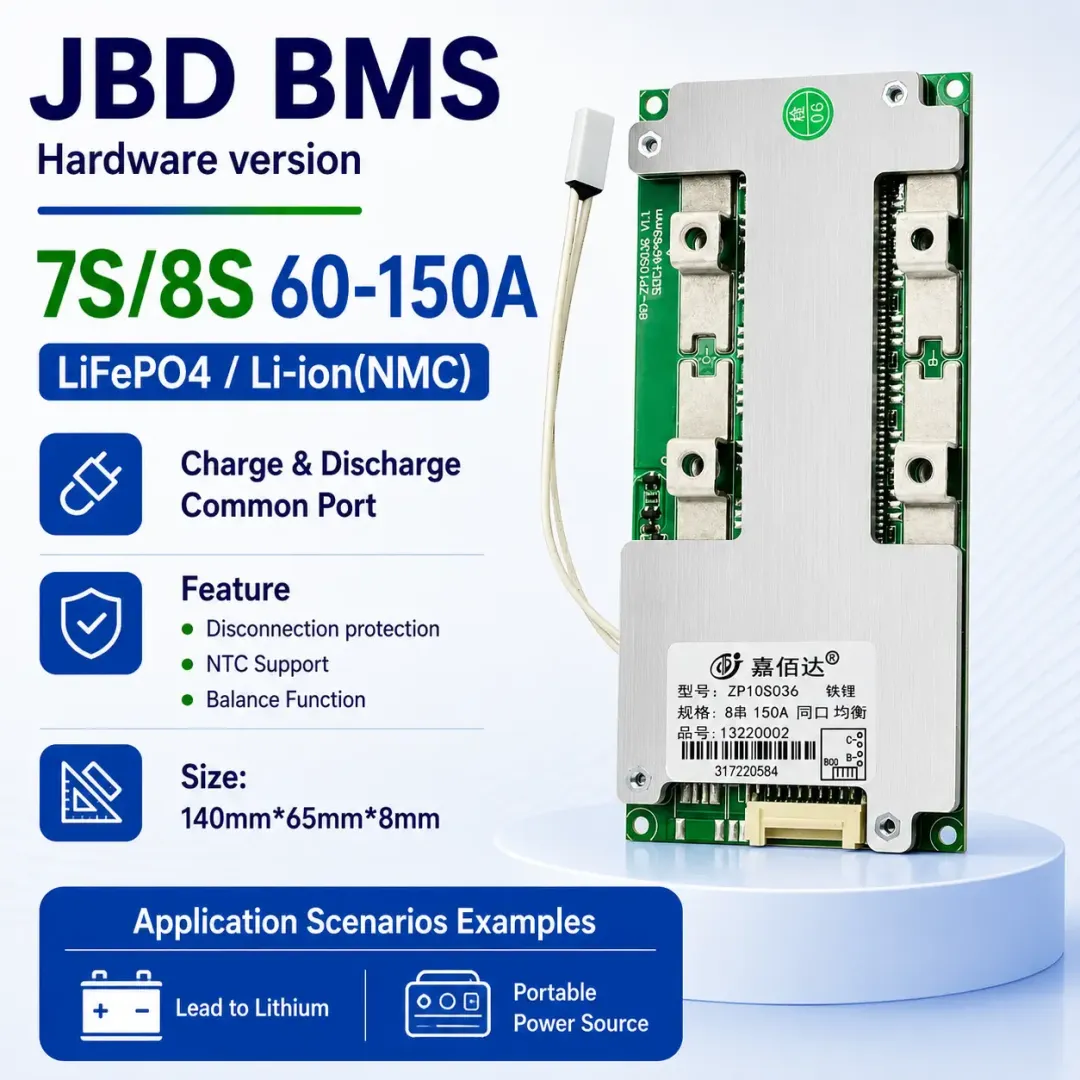 JBD 8S 60A–150A BMS
